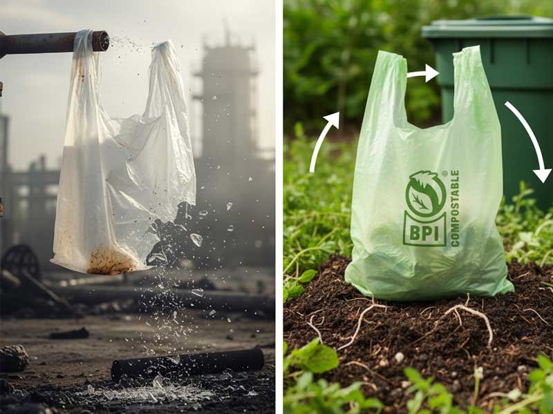 Degradable Plastic Bags​ Vs Biodegradable Plastic Bags