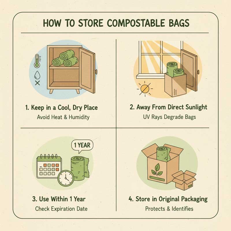 How to Store Compostable Bags
