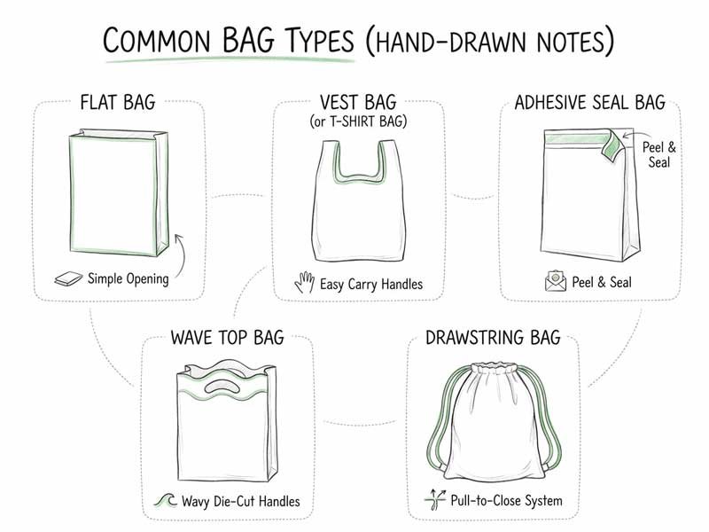 compstable garbage bag styles