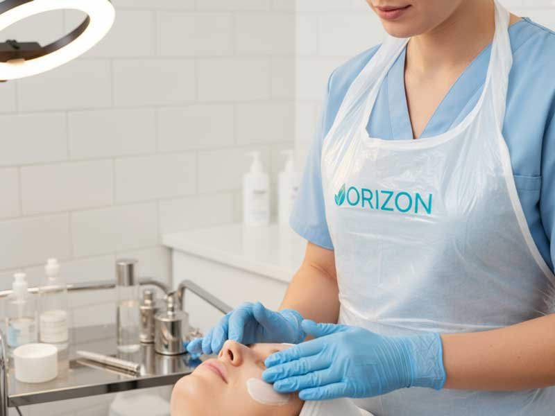 biodegradable disposable aprons beauty salon