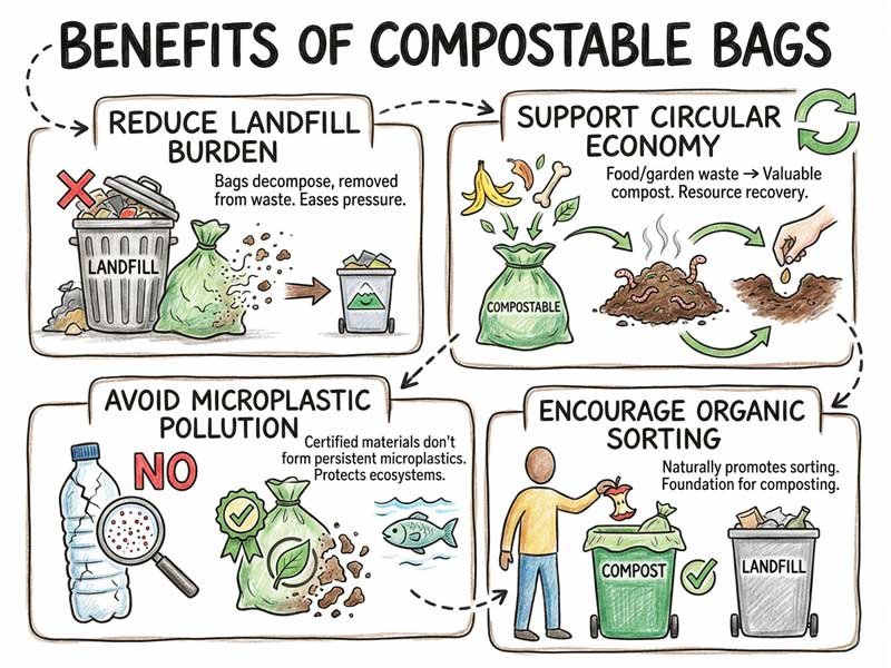 Benefits of Compostable Trash Bags