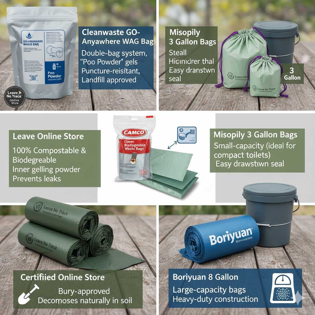 Biodegradable Camping Toilet Bags Buyer Guide (Compostable Options & Disposal) 4 Best Biodegradable Toilet Bags