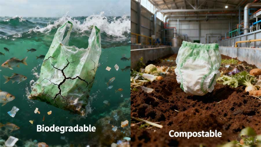 Biodegradable vs. Compostable