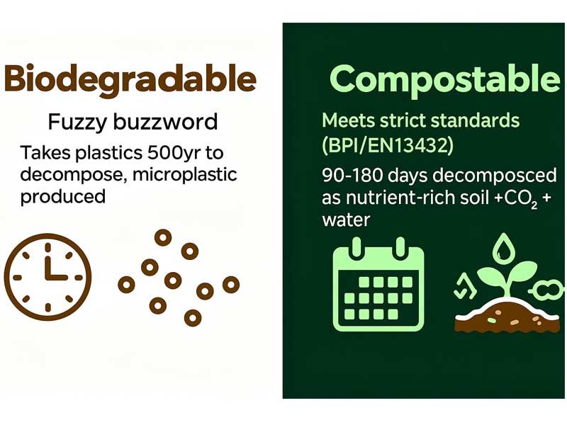 Compostable vs. Biodegradable