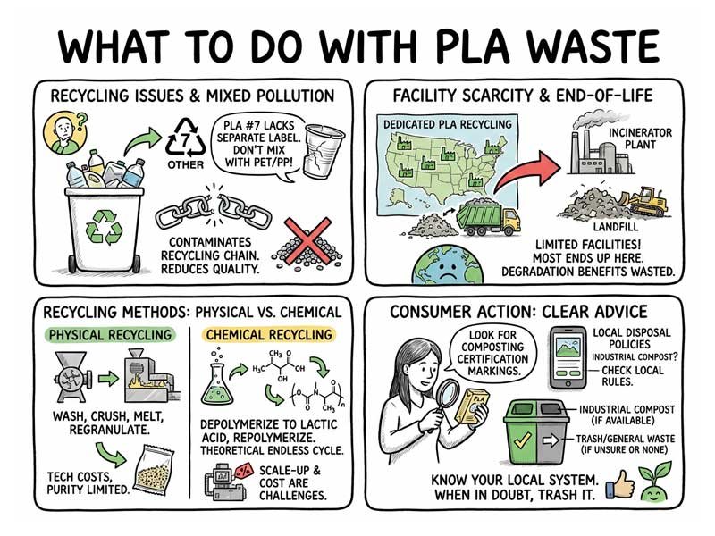What Is PLA? Ultimate Guide to Biobased Fully Biodegradable Industrial Plastics 5 What to Do with PLA Waste