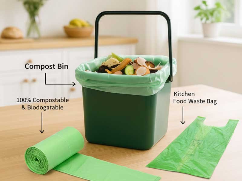 8L Compostable Caddy Liners