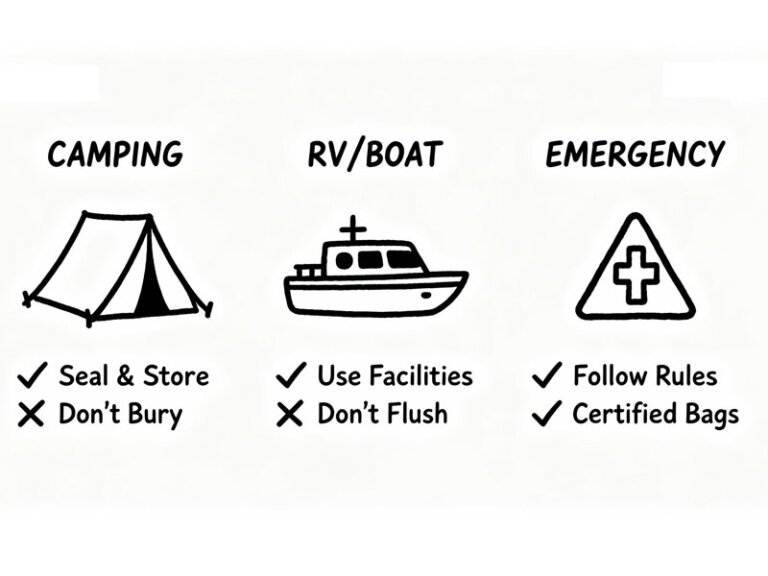 biodegradable toilet bags disposal