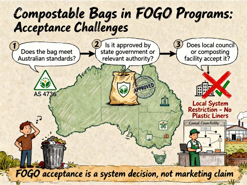 Compostable Bags in FOGO and Organics Programs Across Australia