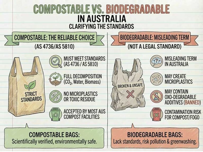Compostable vs Biodegradable in Australia