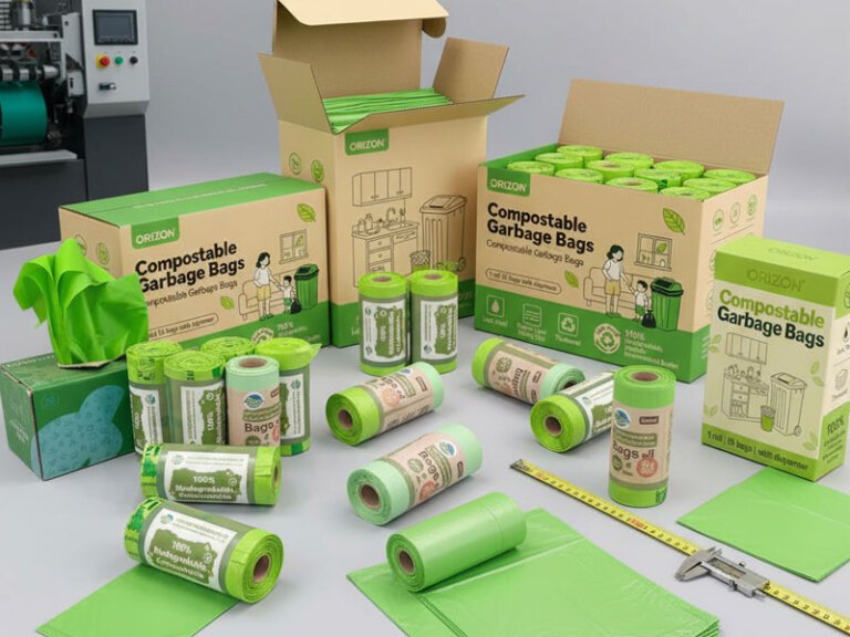 Custom indoor compostable bin liners