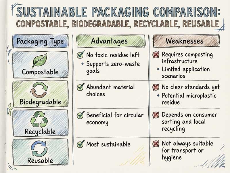What Is Compostable Packaging? A Professional Guide for Brands and Buyers 4 Sustainable Packaging Material