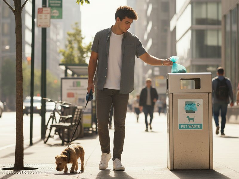 Public Tie-Handle Dog Waste Station Bags