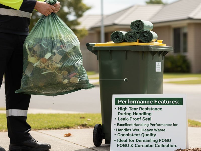 120L compostable garbage bag performance