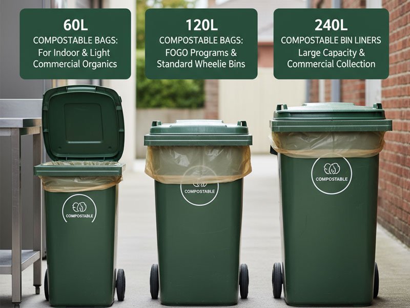 60L vs Other Compostable Bin Liner Sizes