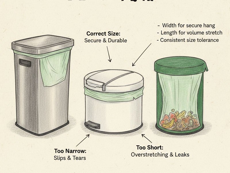 Choosing the Thickness of the Liner for a 30-Liter Compostable Trash Can