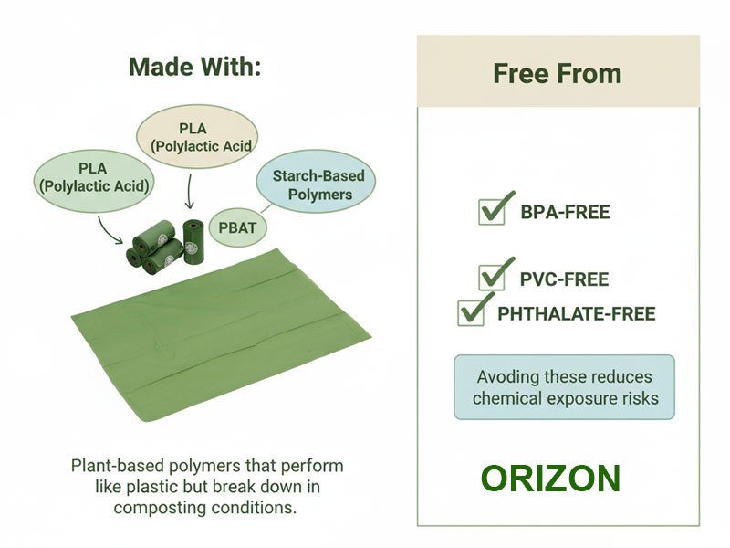 Compostable Nappy Bags Materials