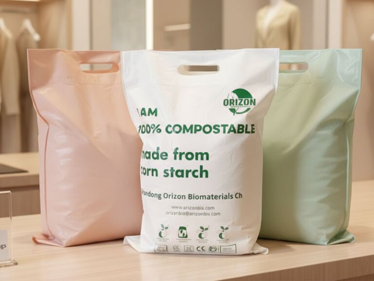 Die-Cut Compostable Bags for Fashion Retail