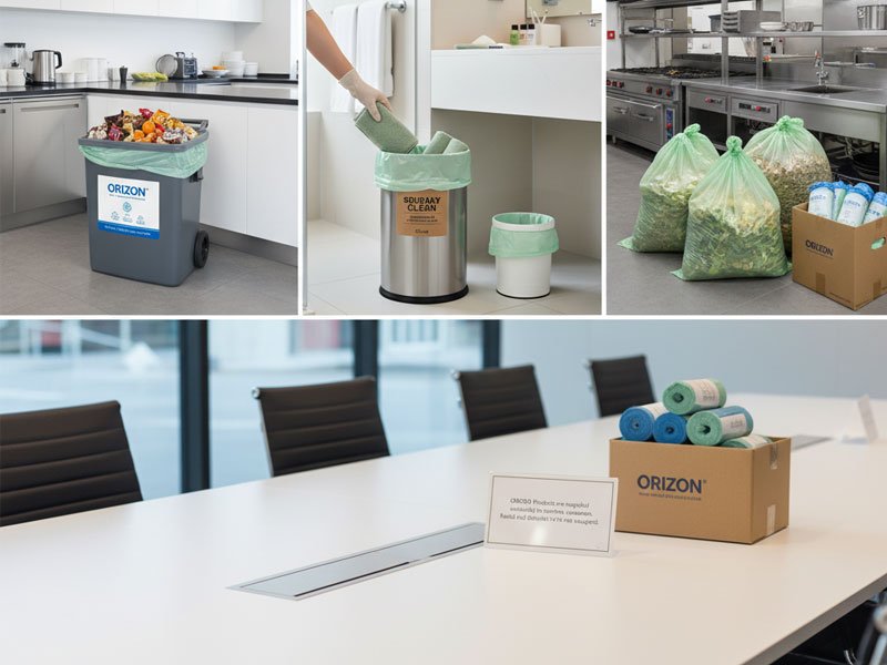 ORIZON compostable garbage bags