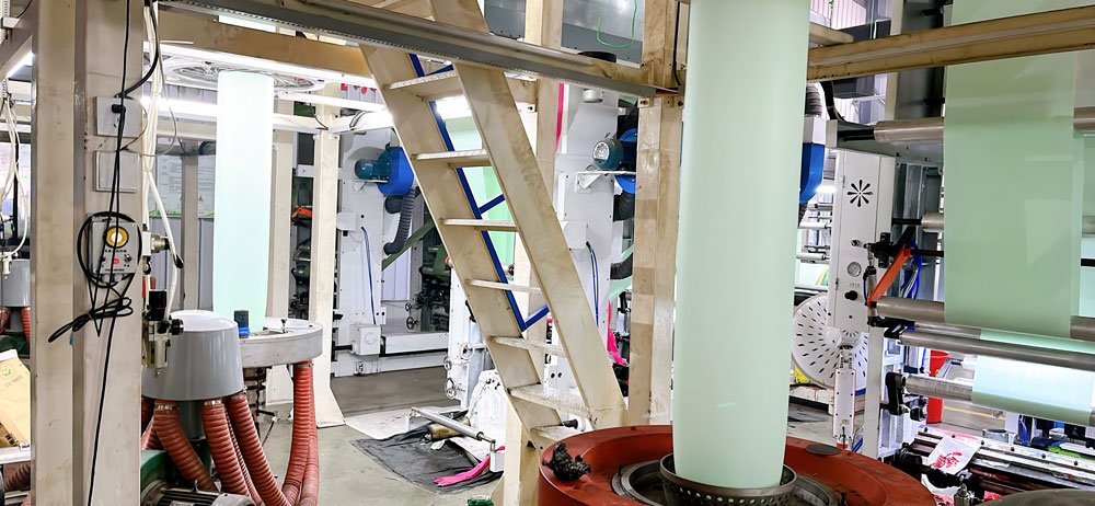 PLA PBAT compostable film blowing machine