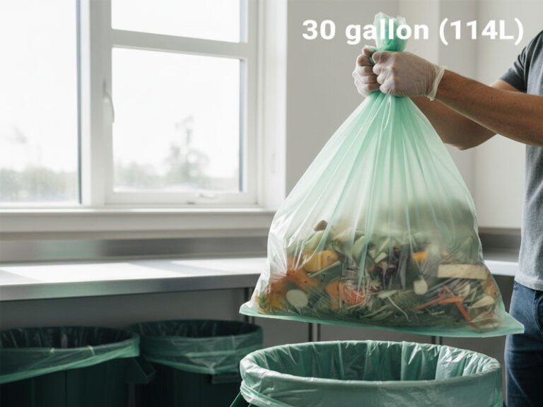 30 Gallon Compostable Trash Bags (114L)
