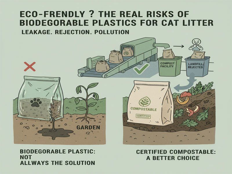 Biodegradable Plastic Bags for Cat Litter