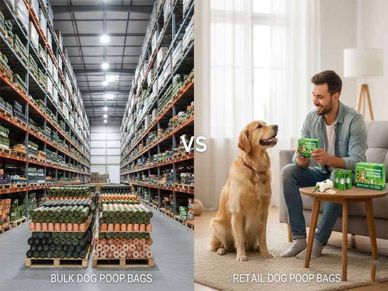 Bulk Dog Poop Bags vs Retail Dog Waste Bags