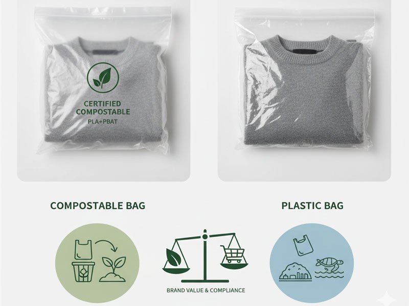 Compostable Garment Bags vs Plastic