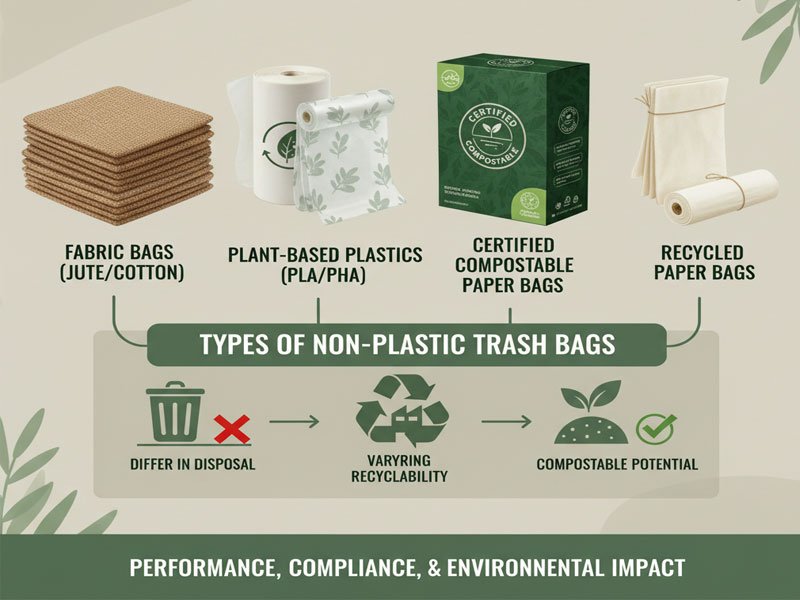 Non Plastic Trash Bags