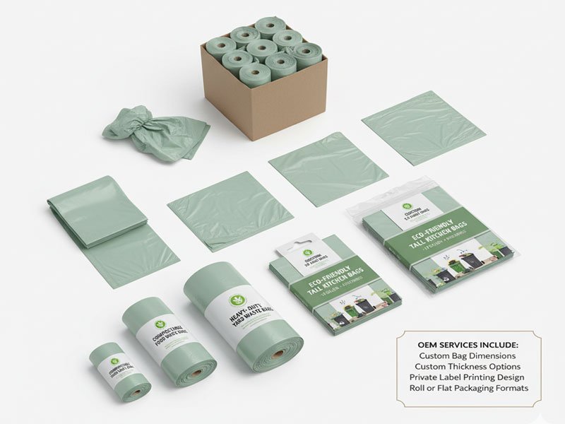 OEM Manufacturing for Compostable Trash Bags