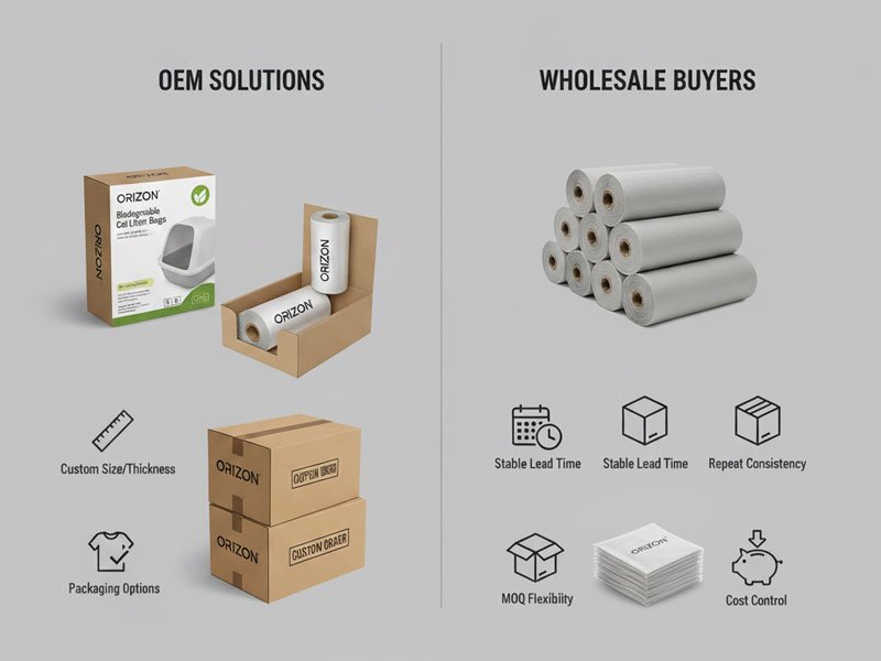 Cat Litter Waste Bags: Size, Thickness and Leak Resistance Guide 4 OEM and Wholesale Cat Litter Waste Bags