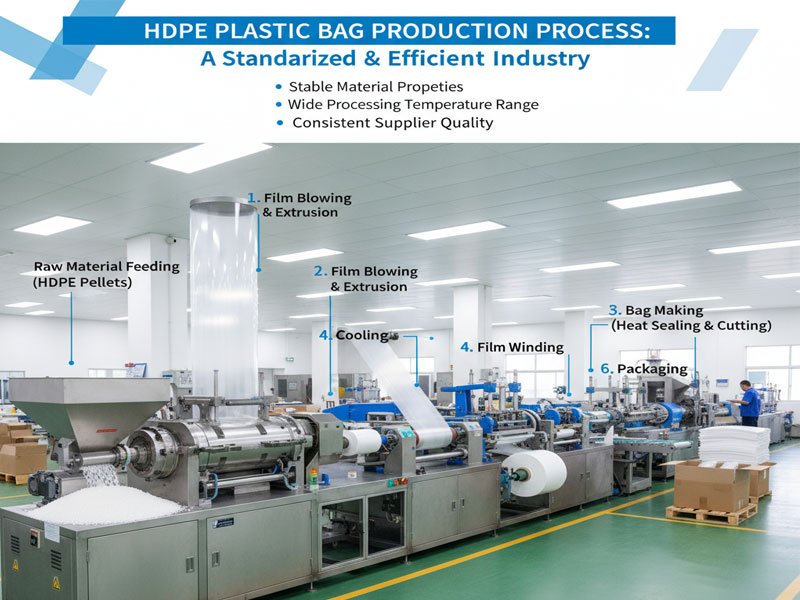 Manufacturing Process of HDPE Plastic Bags