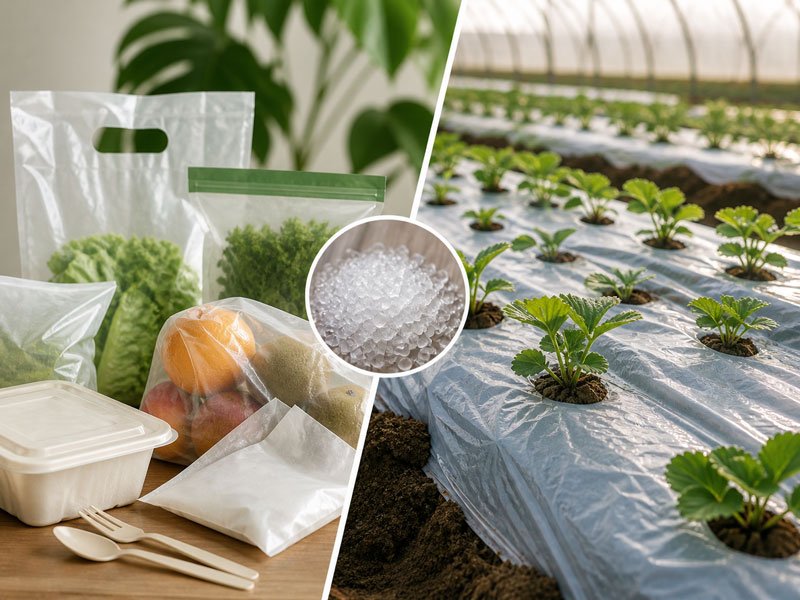 Application of compostable films