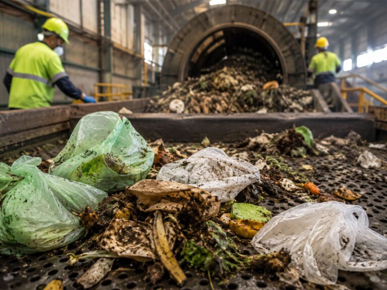 Compostable garbage bags were rejected