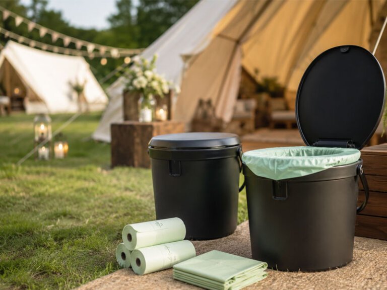 Portable toilet bag