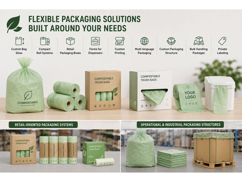 Private Label Capabilities Compostable Bags