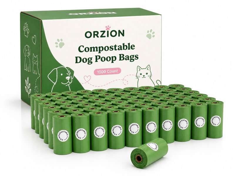 1000 Count Compostable Dog Poop Bags Bulk