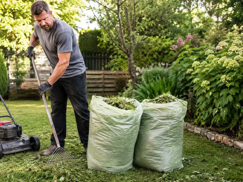 Bulk compostable lawn and leaf bags for landscaping projects