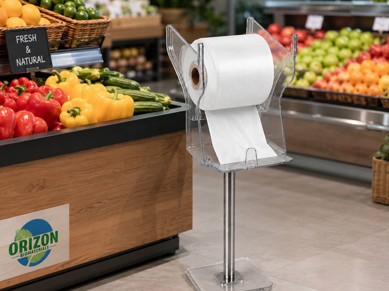 Dispenser Compatibility for Produce Bags on a Roll