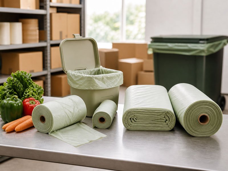 Compostable bag sizes for Australian grocery, produce, food service and FOGO customers