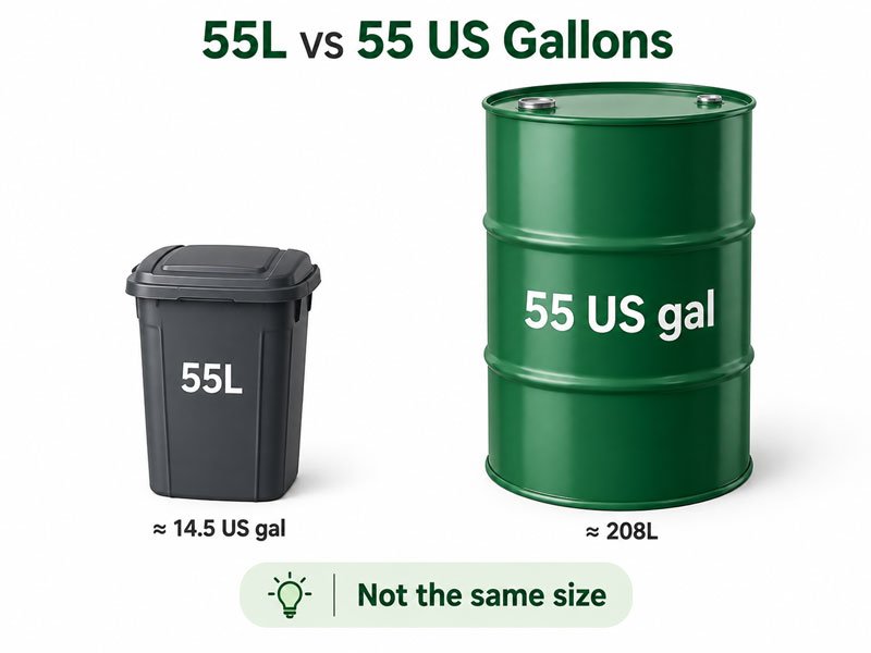 55-Gallon Trash Bags vs. 50-Gallon Trash Can