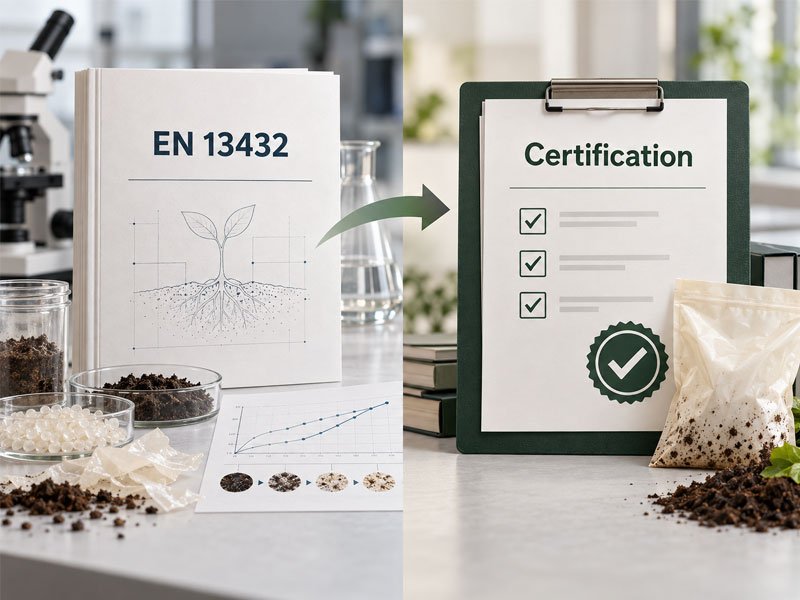 EN 13432 finished packaging compliance and certification verification