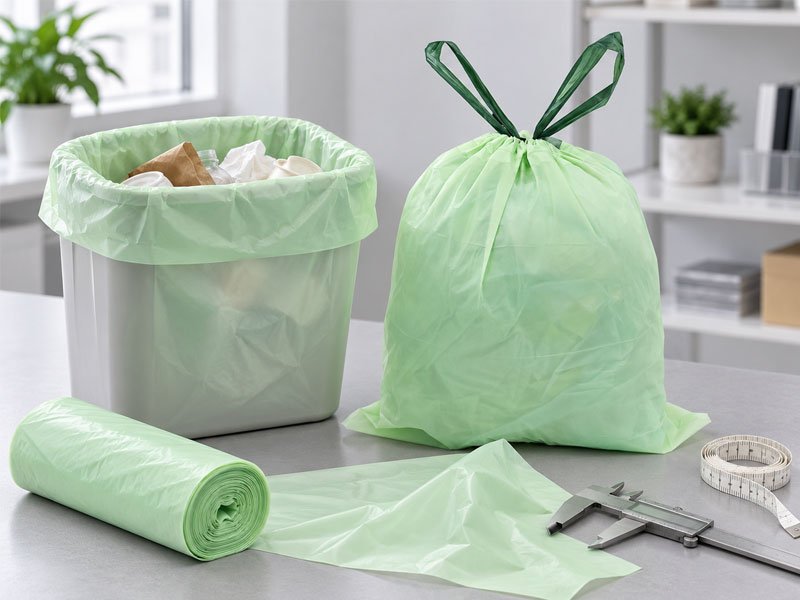 What Are the Dimensions of a 13 Gallon Trash Bag? 2 Drawstring Trash Bag Samples