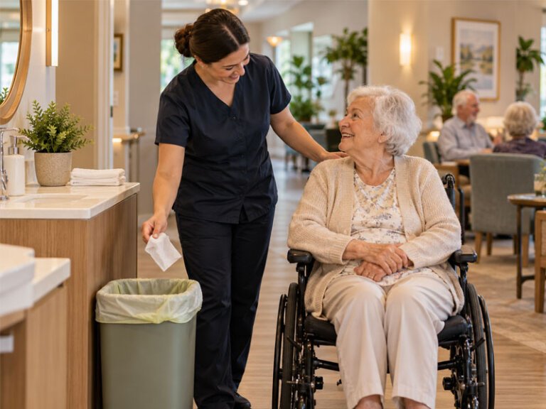 Compostable bin liners for non-infectious waste in aged care and nursing facilities